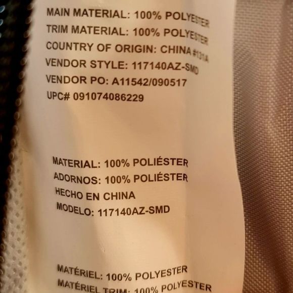 Eastsport - Lightweight Daypack / Backpack - Navy Blue, Black, & White Polka Dot - Picture 11 of 11